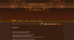 Desktop Screenshot of pepitakft.hu